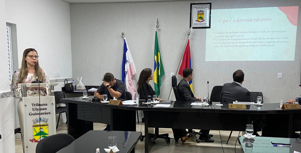 Câmara realiza palestra com o tema: Prevenção e Controle à Depressão Pós-parto